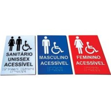 PLACA TÁTIL EM BRAILLE