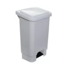 Lixeira Plástica com Pedal Branca 100 Litros