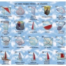 Sólidos Geométricos em Acrílico 20 peças